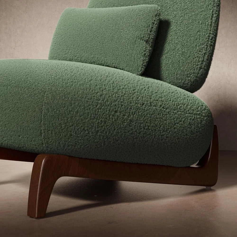 Lounge Chair Accent Chair Boucle Tilt Back Cloud Contemporary Mid-Century Couch Furniture Living Room Bedroom Reading Gift