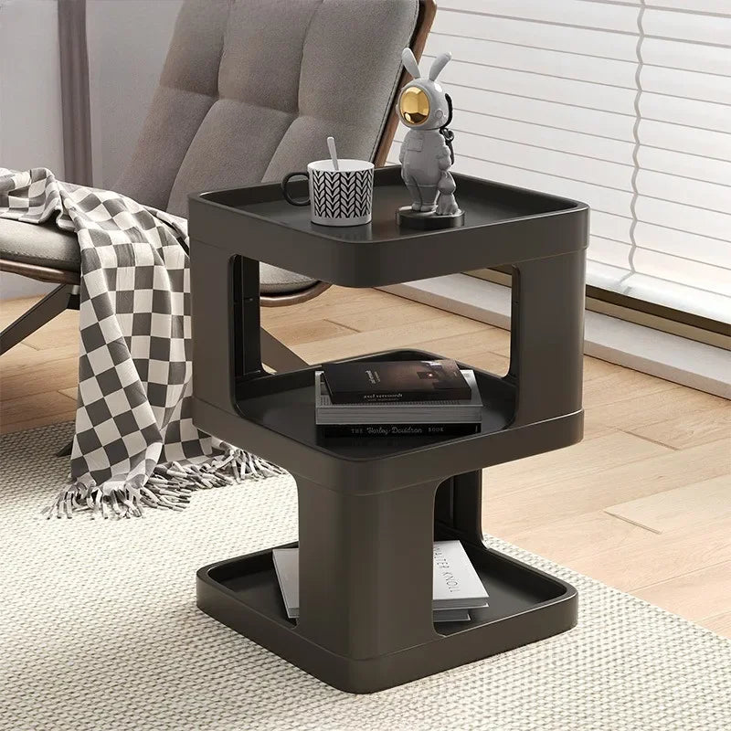 Side Table ABS Origami Folding Nordic Colorful Contemporary Furniture Living Room Bedroom Office Home Accent Table Gift Housewarming