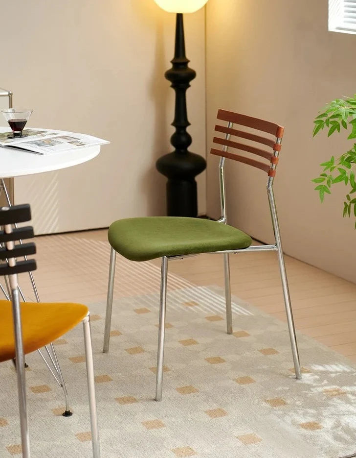 Dining Chair Wood Backrest MCM Mid-Century Nordic Contemporary Kitchen Office Living Room Home Furniture Housewarming Gift