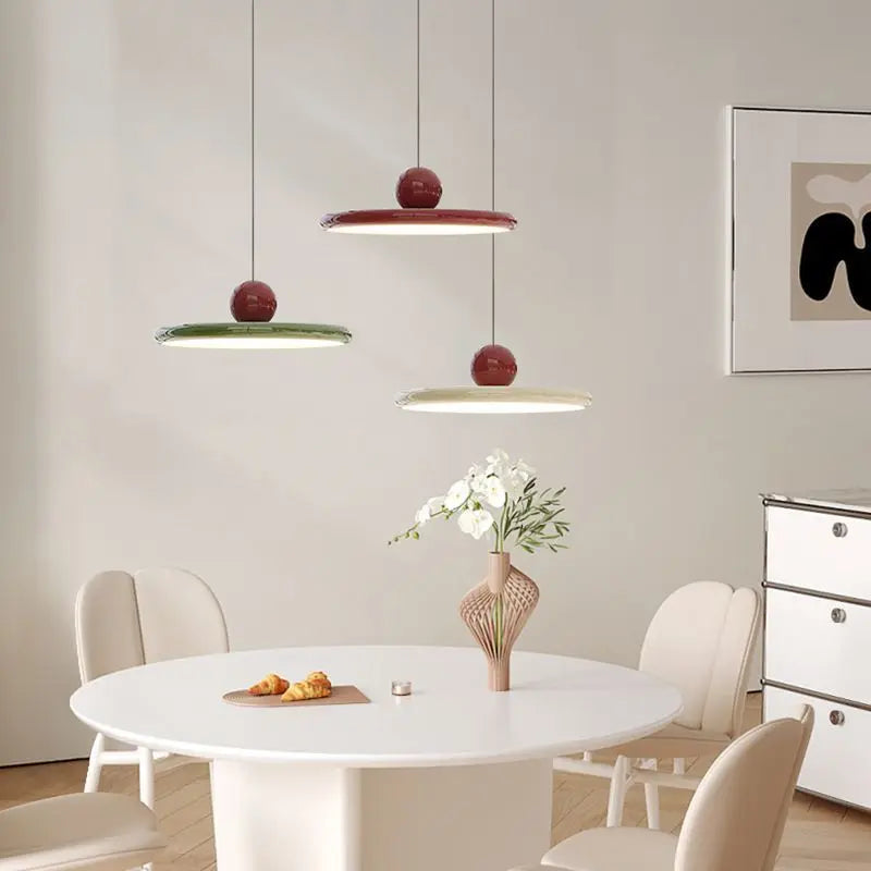 Pendant Ceiling Light Ball Saucer Nordic Mid-Century Retro Colorful Hanging Lamp Living Room Bedroom Dining Kitchen Gift