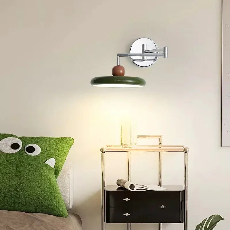 Wall Lamp Plug-in Ball Top Folding Nordic Mid-Century Retro Vintage Bedroom Living Room Office Reading Home Decor Gift Gift