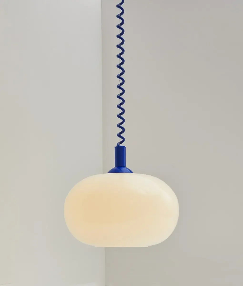 Pendant Ceiling Light Coil-Line Retro Contemporary Nordic Colorful Hanging Lamp Living Room Bedroom Dining Kitchen Gift Dining