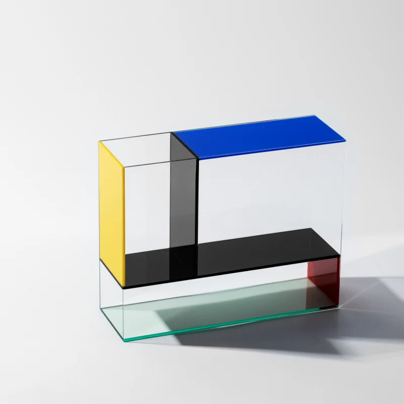 Vase Acrylic Color Block Contemporary Retro Organizer Shelf Desk Living Room Bedroom Office Kitchen Home Decor Gift Housewarming Unique