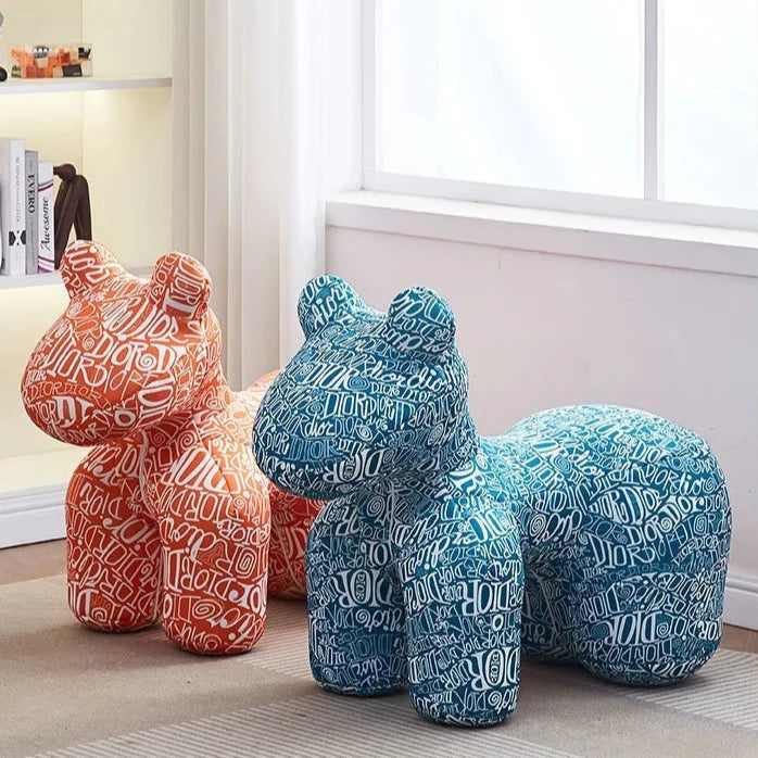 Accent Chair Stool Pony Pattern Design Lounge Chair Contemporary Furniture Bedroom Living Room Office Home Housewarming Gift