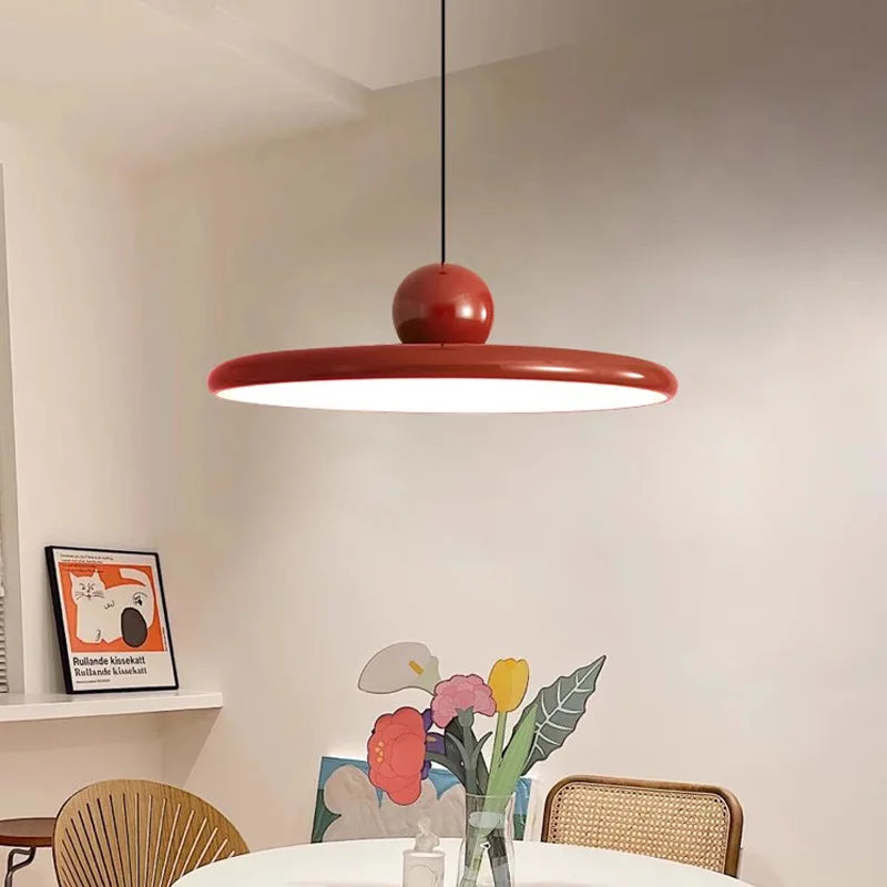Pendant Ceiling Light Ball Saucer Nordic Mid-Century Retro Colorful Hanging Lamp Living Room Bedroom Dining Kitchen Gift
