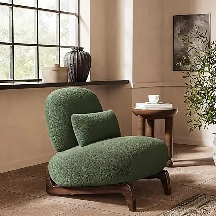 Lounge Chair Accent Chair Boucle Tilt Back Cloud Contemporary Mid-Century Couch Furniture Living Room Bedroom Reading Gift