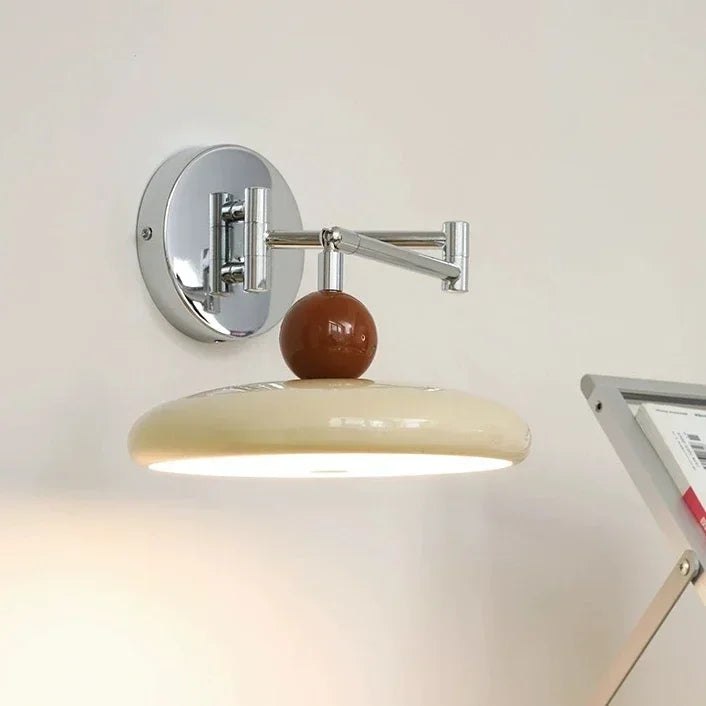 Wall Lamp Plug-in Ball Top Folding Nordic Mid-Century Retro Vintage Bedroom Living Room Office Reading Home Decor Gift Gift