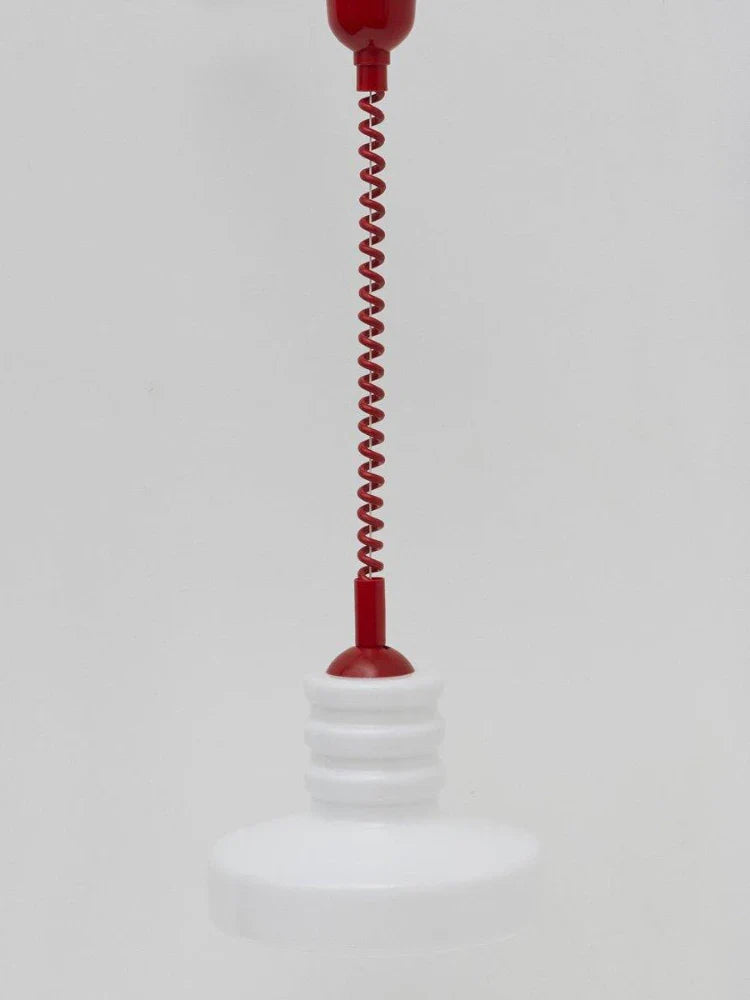 Pendant Ceiling Light Coil-Line Geometric Retro Contemporary Nordic Colorful Hanging Lamp Living Room Bedroom Kitchen Gift