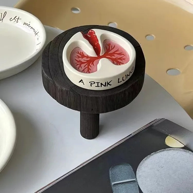 Ashtray Humor Interactive Funny Novelty Desk Shelf Office Home Contemporary Unique Conversation Piece Gift for Smokers Friends