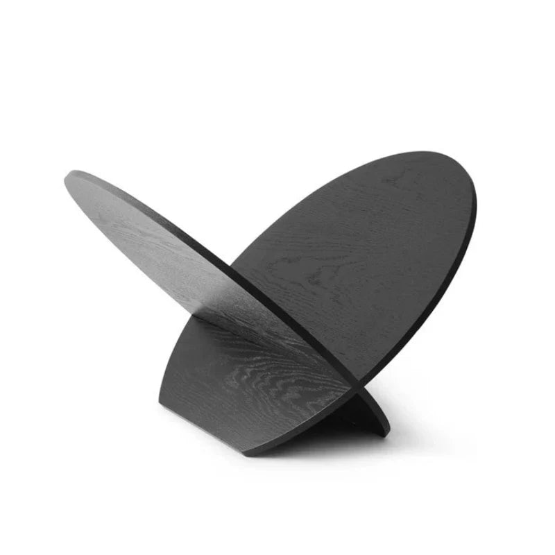 Magazine Rack Bookshelf Oval Floor Stainless Steel Contemporary Nordic Minimalist Living Room Office Bedroom Home Decor Gift
