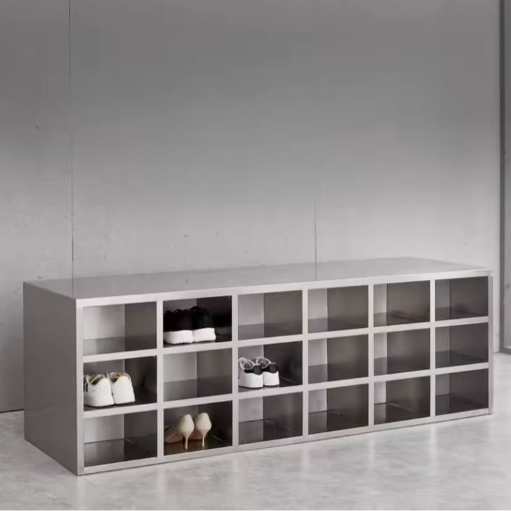 TV Stand Cabinet Stainless Steel Industrial Multi-Purpose Storage Organizer Furniture Living Room Office Home Decor Gift