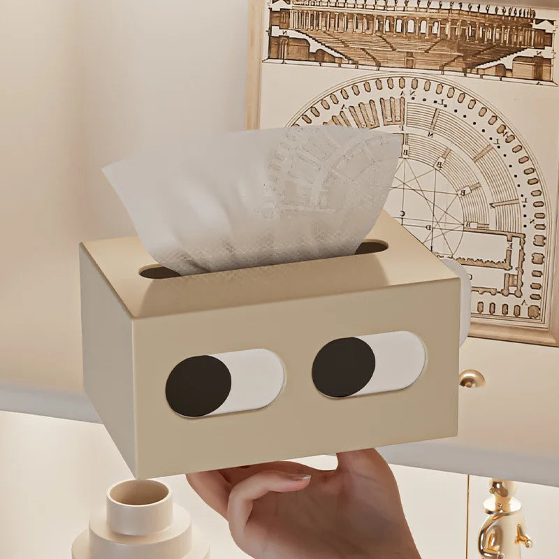 Tissue Holder Face Humor Retro Novelty Funny Game Room Desk Office Shelf Home Contemporary Unique Housewarming Decor Gift