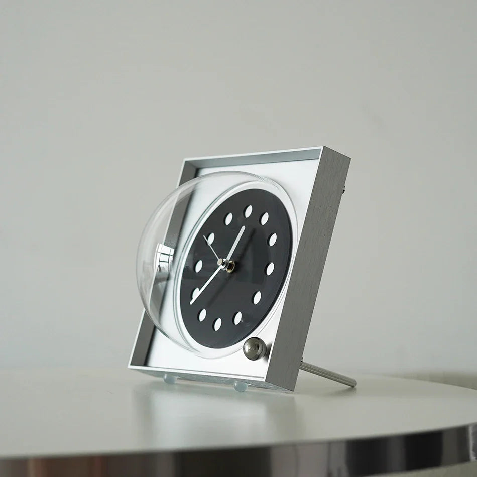 Wall Clock Desk Clock Square Bauhaus Industrial Mid-Century Nordic Retro Contemporary Living Room Office Bedroom Home Gift