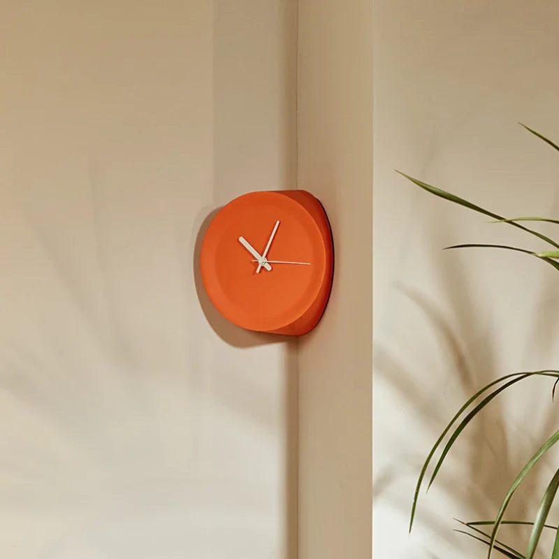 Wall Clock Corner Angle ABS Contemporary Retro Kid's Room Bedroom Living Room Office Kitchen Home Decor Colorful Gift Housewarming