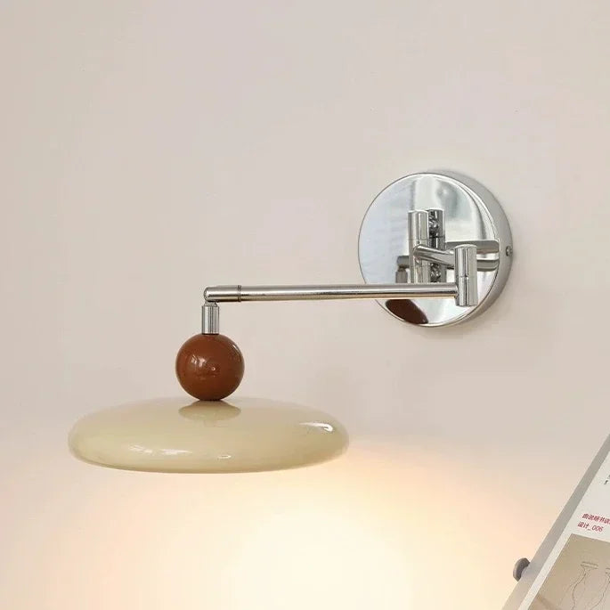 Wall Lamp Plug-in Ball Top Folding Nordic Mid-Century Retro Vintage Bedroom Living Room Office Reading Home Decor Gift Gift