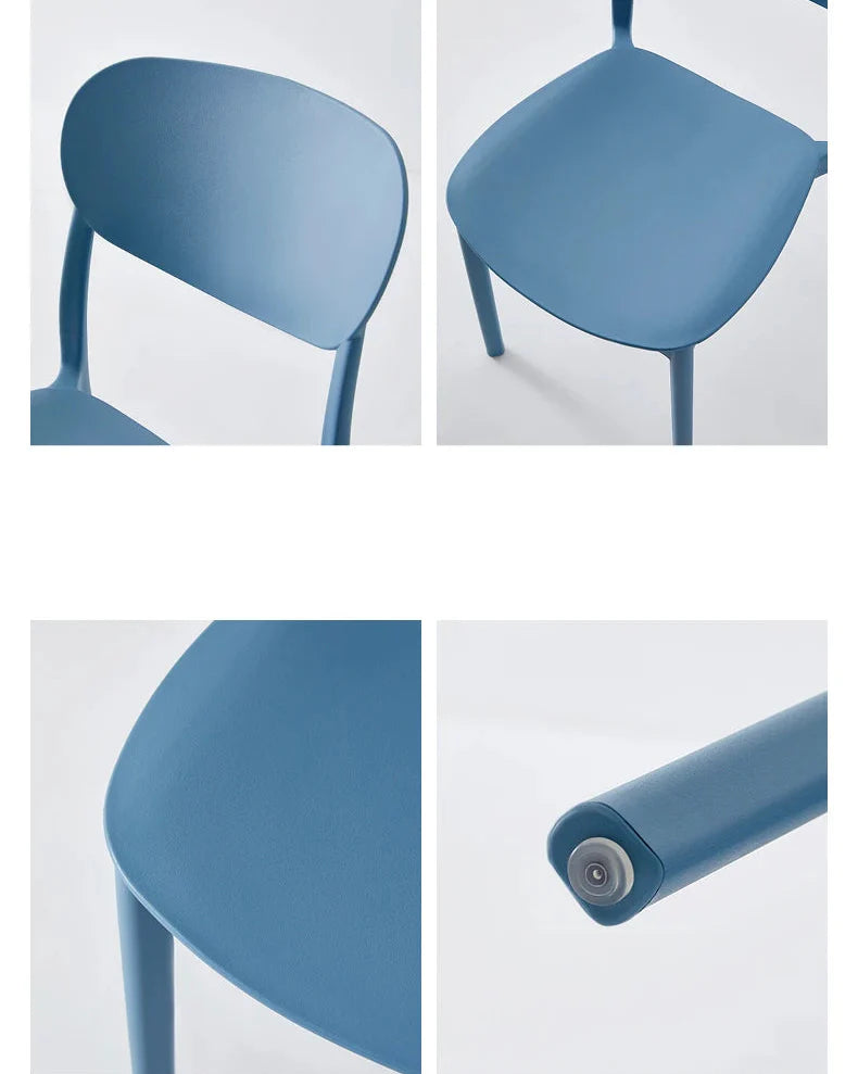 Dining Chair ABS Plastic Nordic Colorful Minimalist Kitchen Island Counter Office Living Room Home Furniture Gift Housewarming