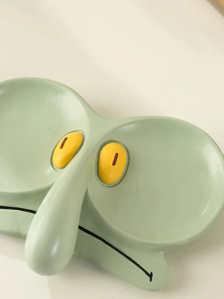 Glasses Holder Eyeglass Stand Squid Character Humor Novelty Funny Desk Office Shelf Living Room Home Decor Unique Gift Desk