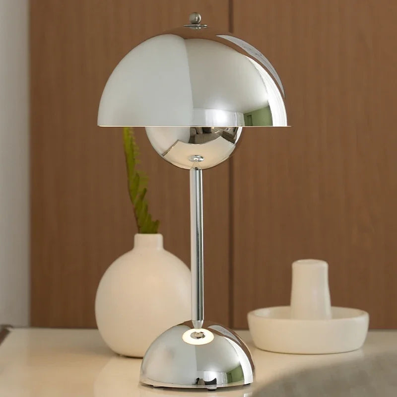 Table Lamp Mushroom Dimmable Contemporary Mid-Century Retro Minimalist Bedroom Living Room Office Shelf Desk Home Decor Gift