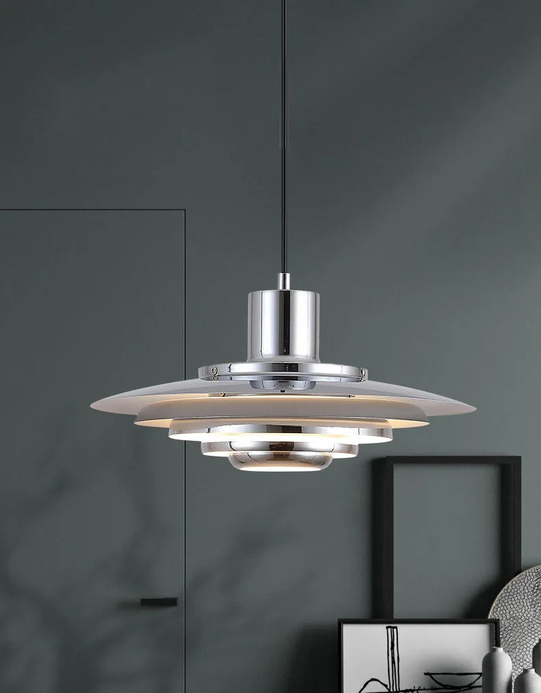 Pendant Ceiling Light Aluminum Contemporary Metal Minimalist Hanging Lamp Living Room Bedroom Dining Kitchen Office Gift