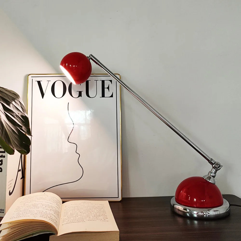 Table Lamp Rotating Ball Minimalist Retro Contemporary Mid-Century Dimmable Bedroom Living Room Office Shelf Home Decor Gift