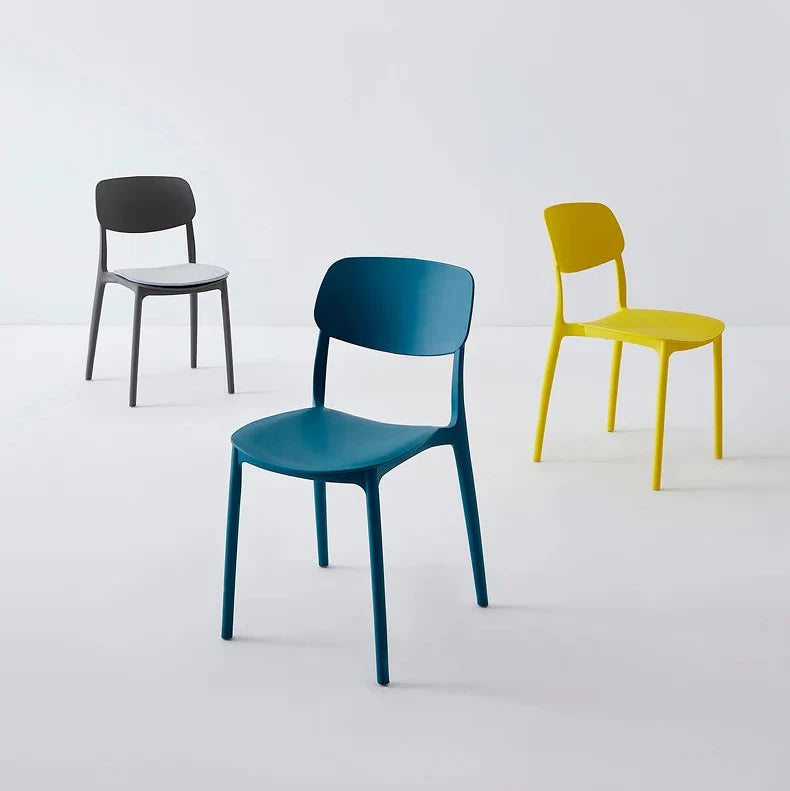 Dining Chair ABS Plastic Nordic Colorful Minimalist Kitchen Island Counter Office Living Room Home Furniture Gift Housewarming