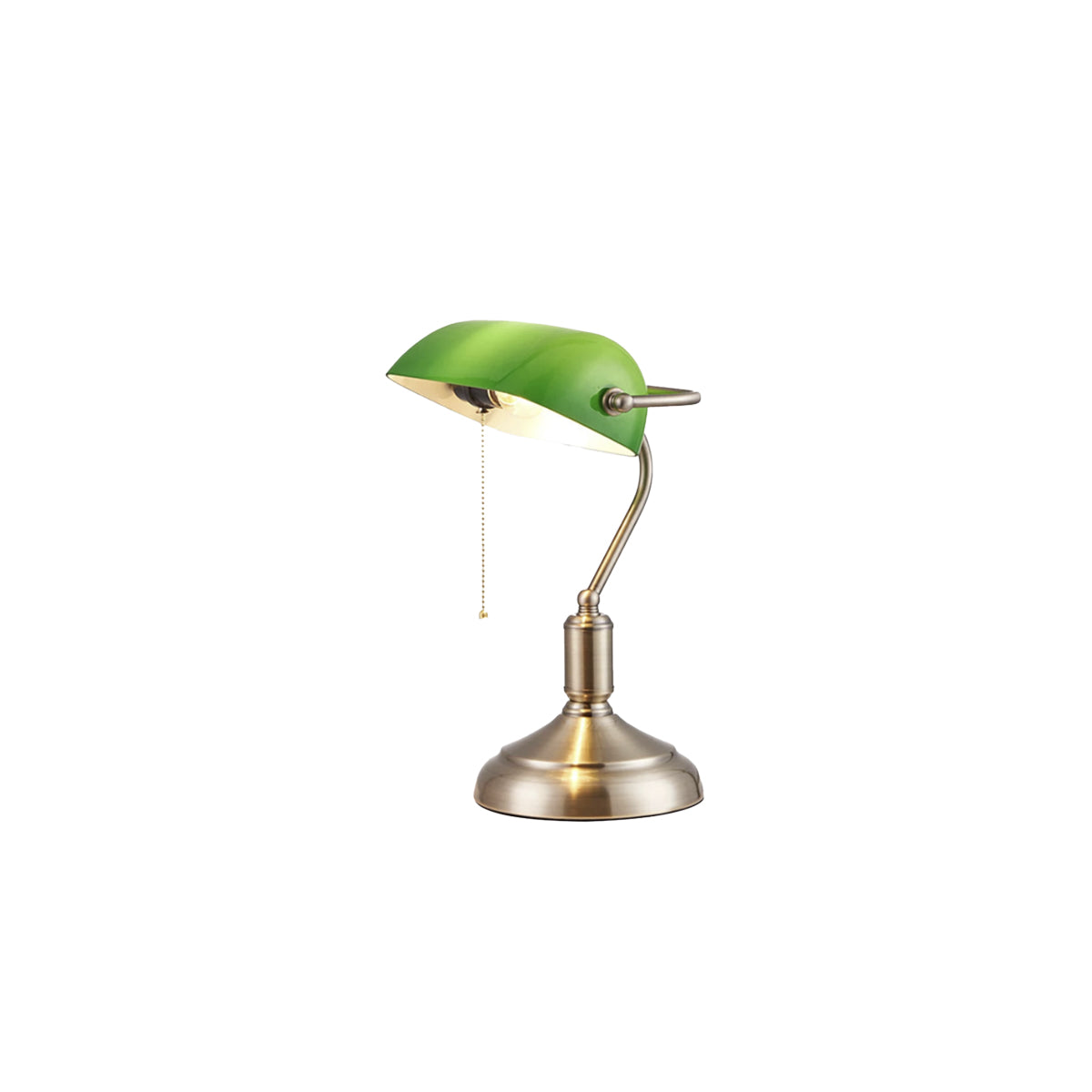 Table Lamp Banker Vintage Mid-Century Classic Green Shade Desk Lamp Bedroom Living Room Office Home Decor Study Gift Housewarming Interior