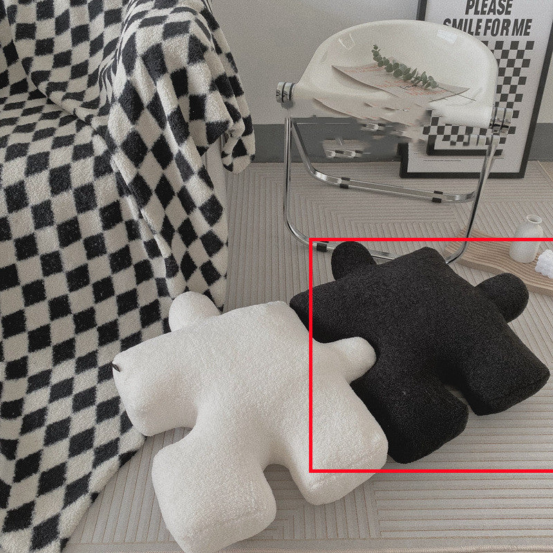 Round Teddy Fleece Floor Cushion