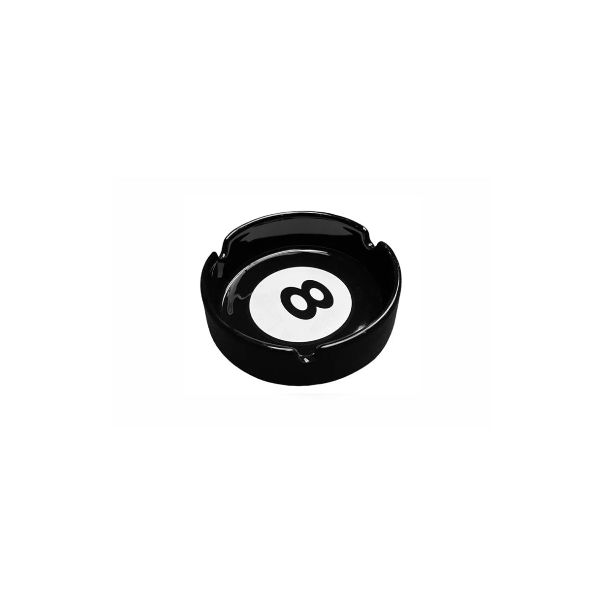 Ashtray Ceramic Eight Ball Pool Billiards Humor Novelty Funny Desk Office Shelf Home Contemporary Unique Gift for Smokers