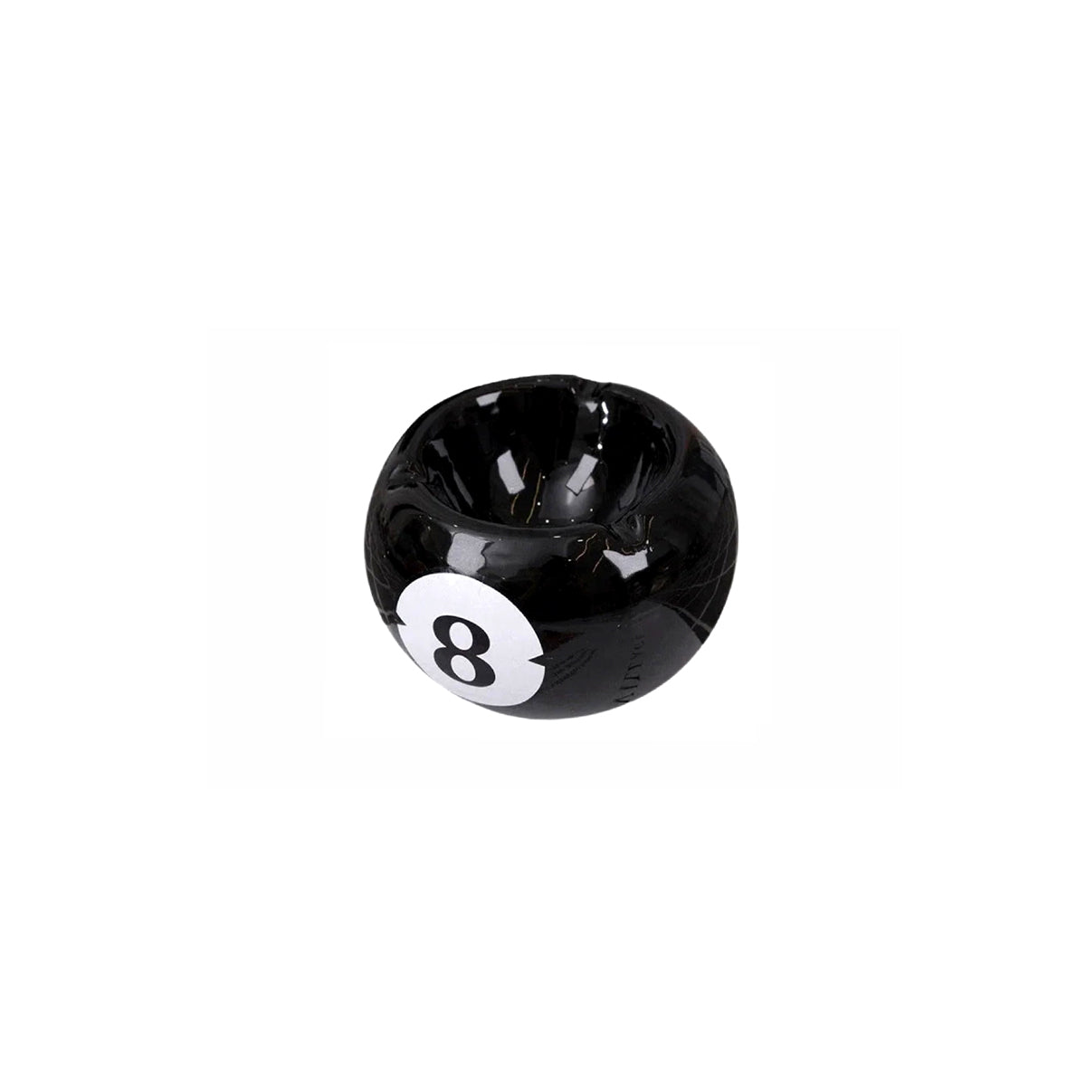 Ashtray Ceramic Eight Ball Pool Billiards Humor Novelty Funny Desk Office Shelf Home Contemporary Unique Gift for Smokers