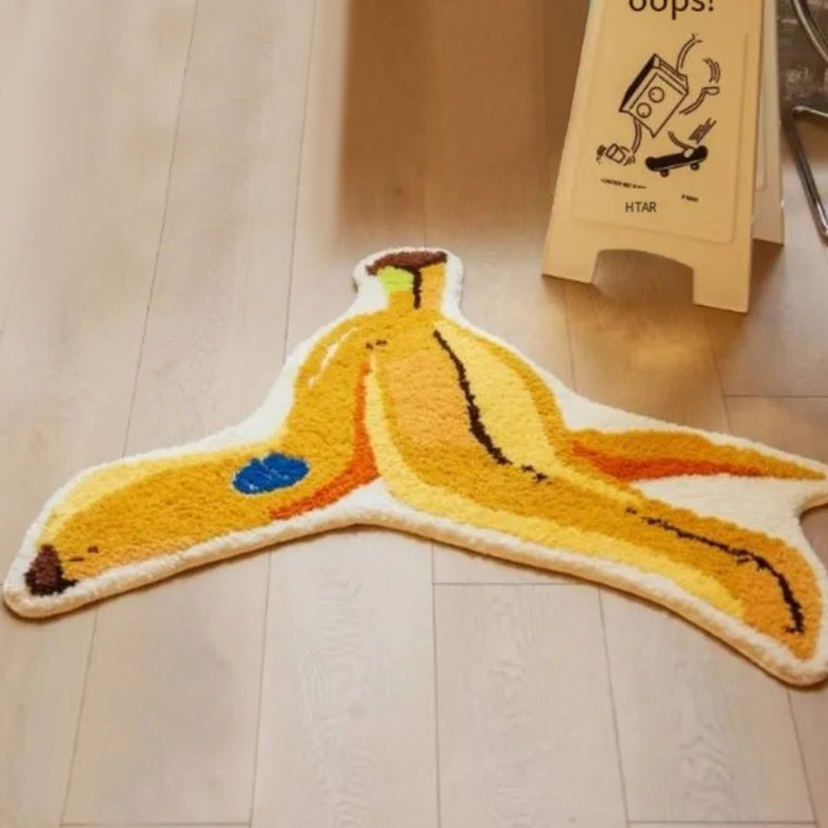 Bath Mat Rug Banana Humor Interactive Funny Japanese Retro Bathroom Bedroom Kitchen Home Decor Novelty Housewarming Gift