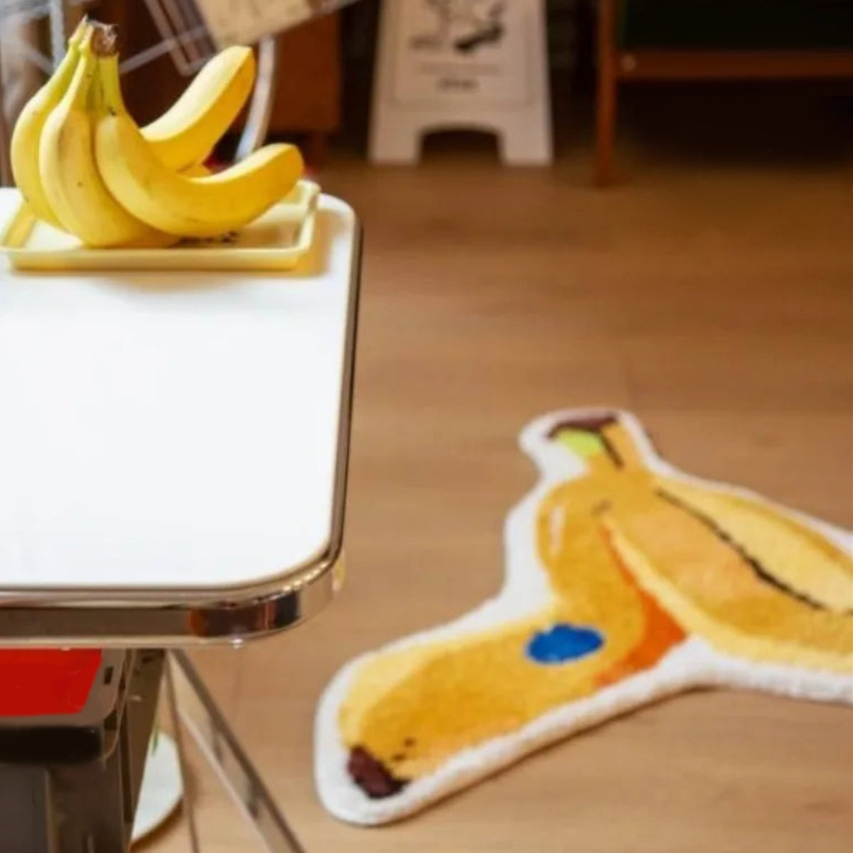 Bath Mat Rug Banana Humor Interactive Funny Japanese Retro Bathroom Bedroom Kitchen Home Decor Novelty Housewarming Gift