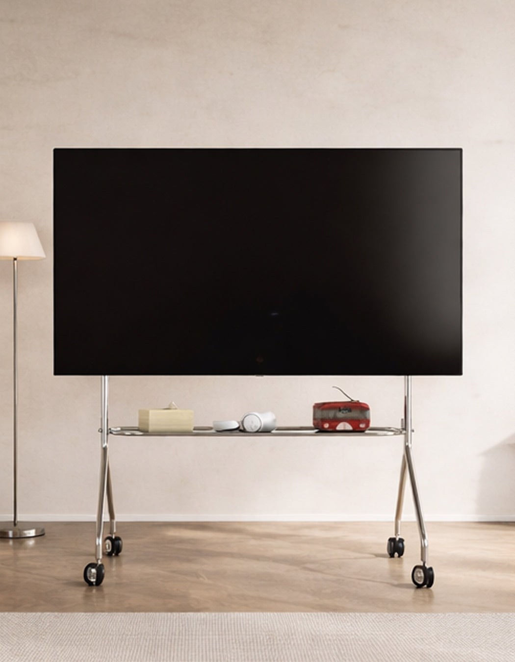 TV Stand Entertainment Center Shelving Stainless Steel Industrial Contemporary Furniture Living Room Home Decor Gift Bedroom