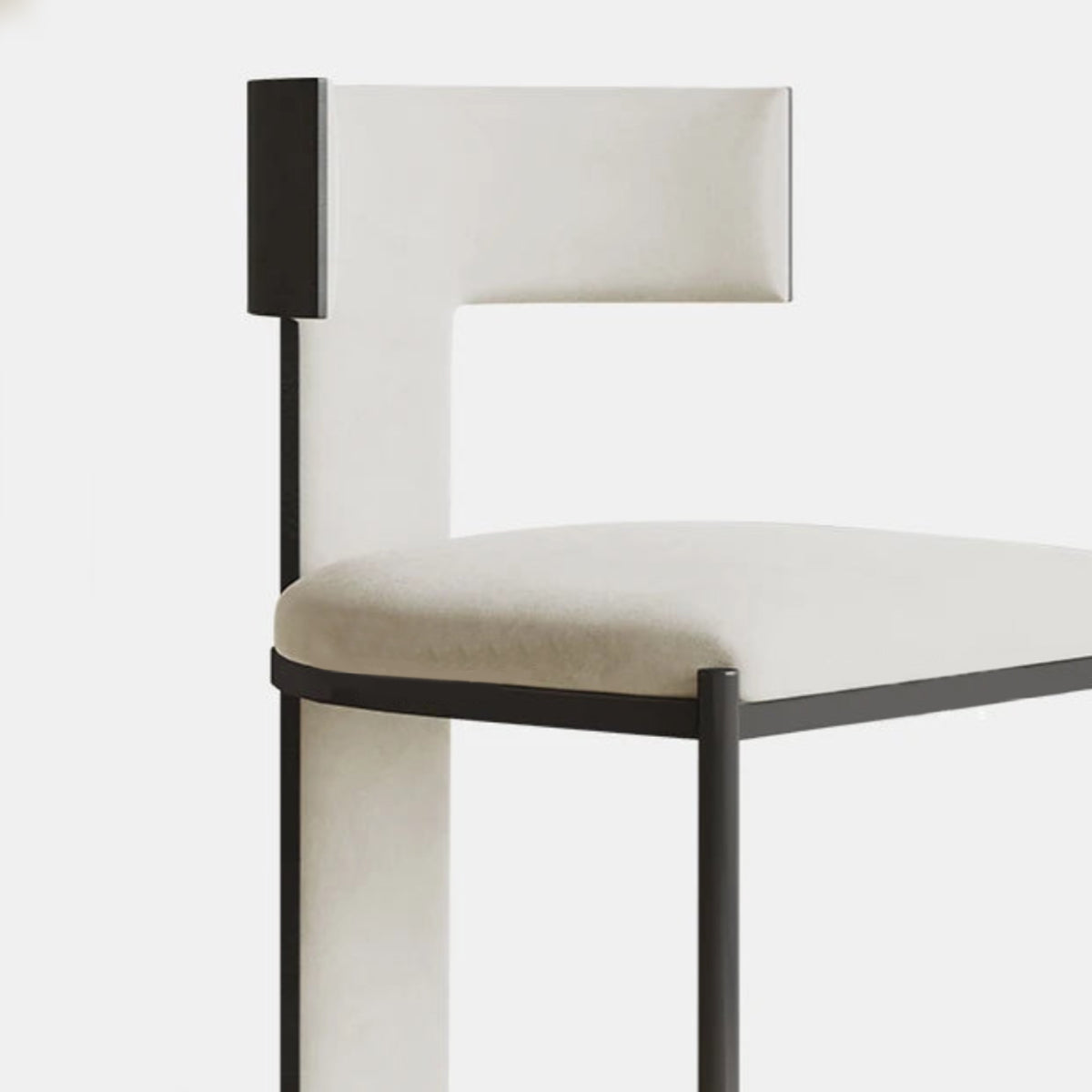 Dining Chair T-Back Aesthetic Velvet Faux Leather Contemporary Furniture Kitchen Living Room Office Home Housewarming Gift