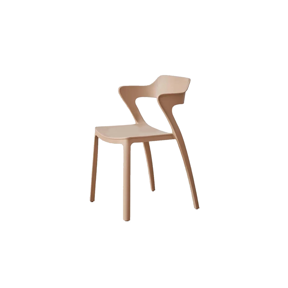 Dining Chair One-Piece Recycled PP Plastic Nordic Minimalist Colorful Kitchen Office Living Room Home Furniture Gift Kitchen