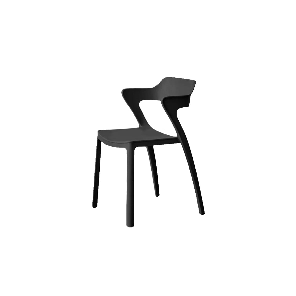 Dining Chair One-Piece Recycled PP Plastic Nordic Minimalist Colorful Kitchen Office Living Room Home Furniture Gift Kitchen