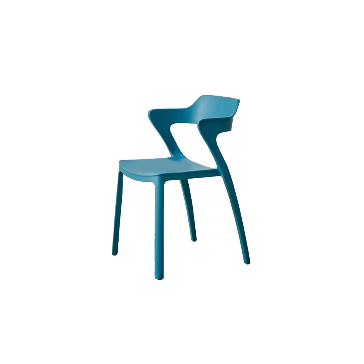 Dining Chair One-Piece Recycled PP Plastic Nordic Minimalist Colorful Kitchen Office Living Room Home Furniture Gift Kitchen