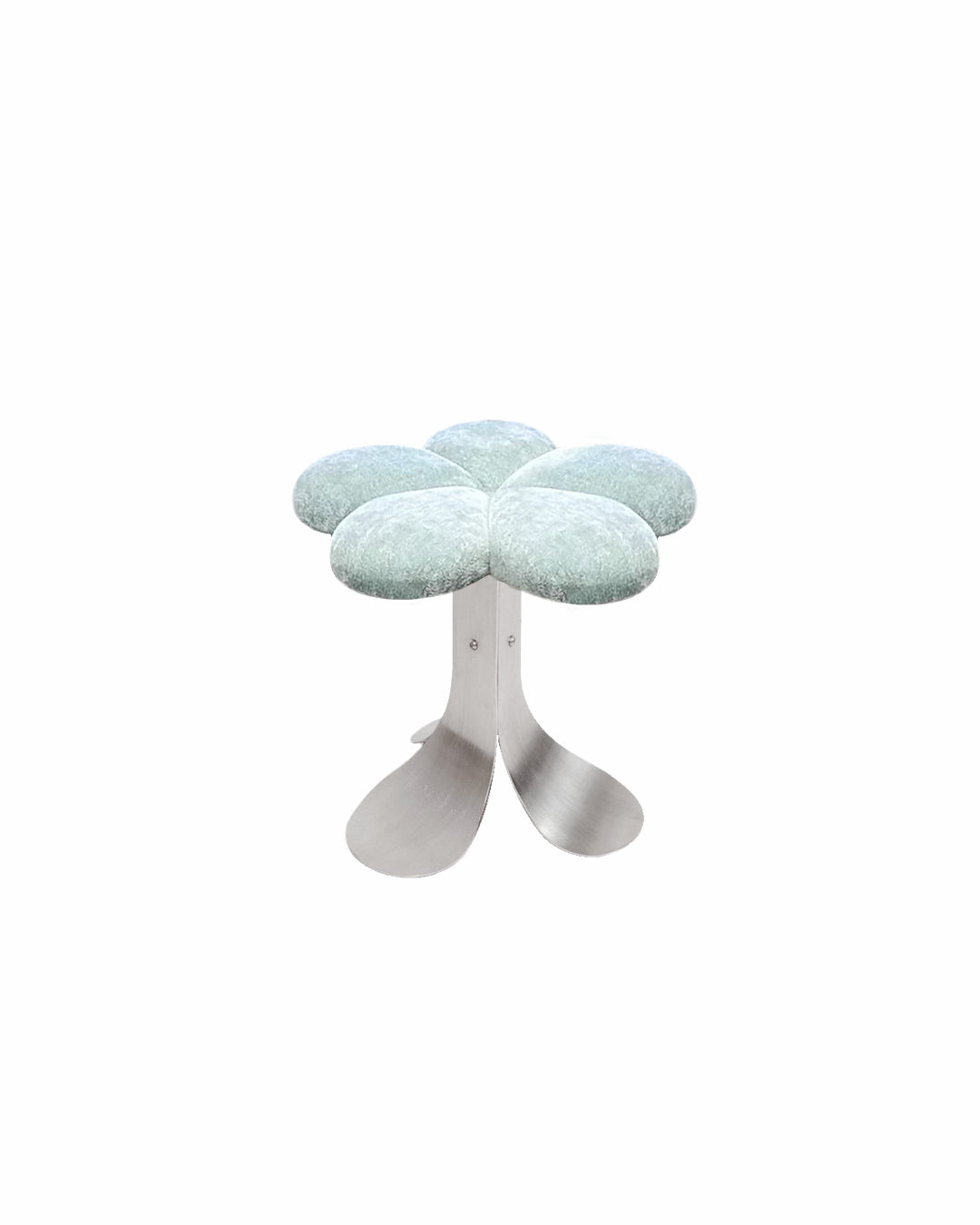 Accent Stool Chair Bouclé Flower Nordic Contemporary Furniture Bedroom Living Room Vanity Office Home Decor Housewarming Gift
