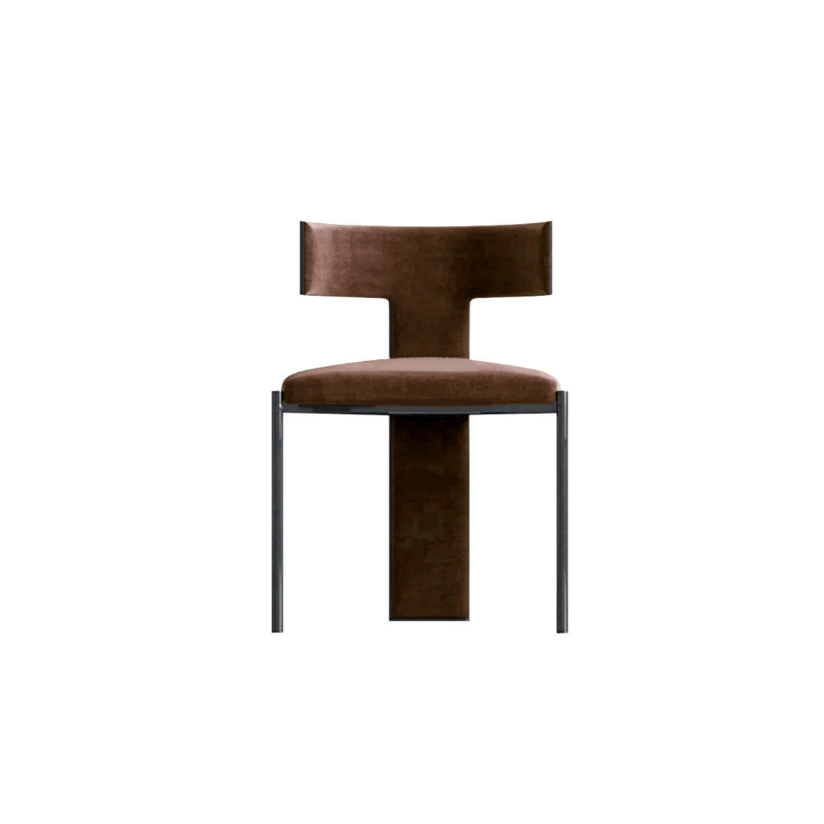 Dining Chair T-Back Aesthetic Velvet Faux Leather Contemporary Furniture Kitchen Living Room Office Home Housewarming Gift