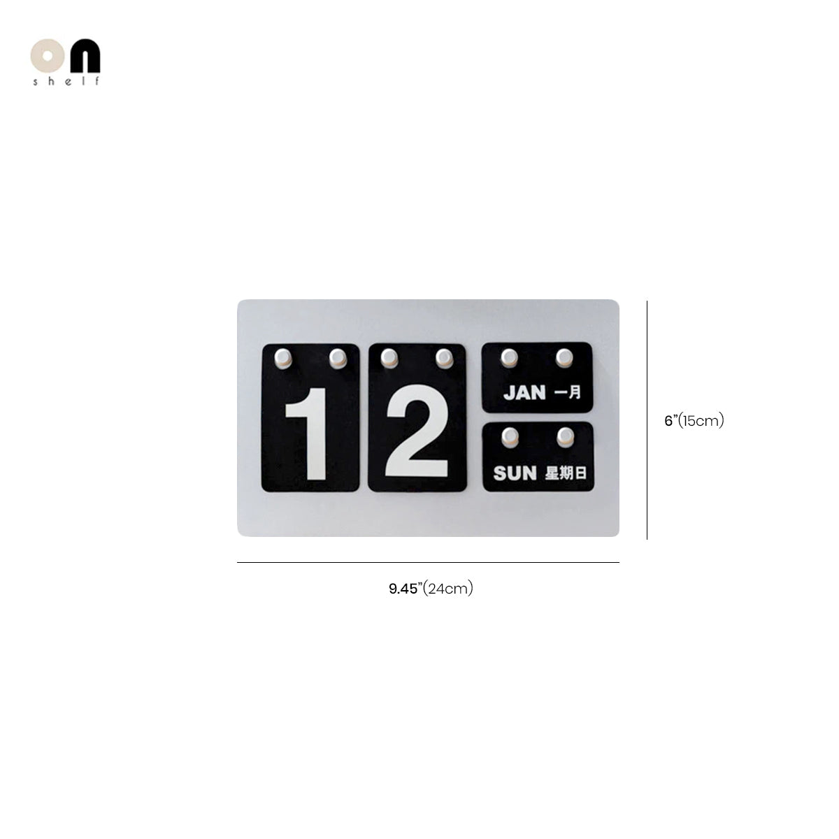 Desk Calendar Desktop Metal Vintage Industrial Interactive Perpetual Office Shelf Home Organizer Decor Housewarming Gift