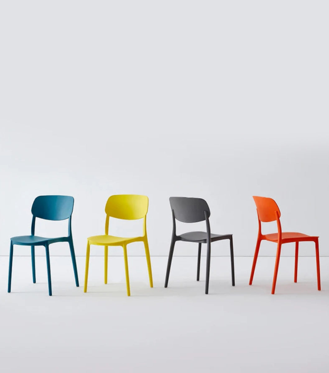Dining Chair ABS Plastic Nordic Colorful Minimalist Kitchen Island Counter Office Living Room Home Furniture Gift Housewarming