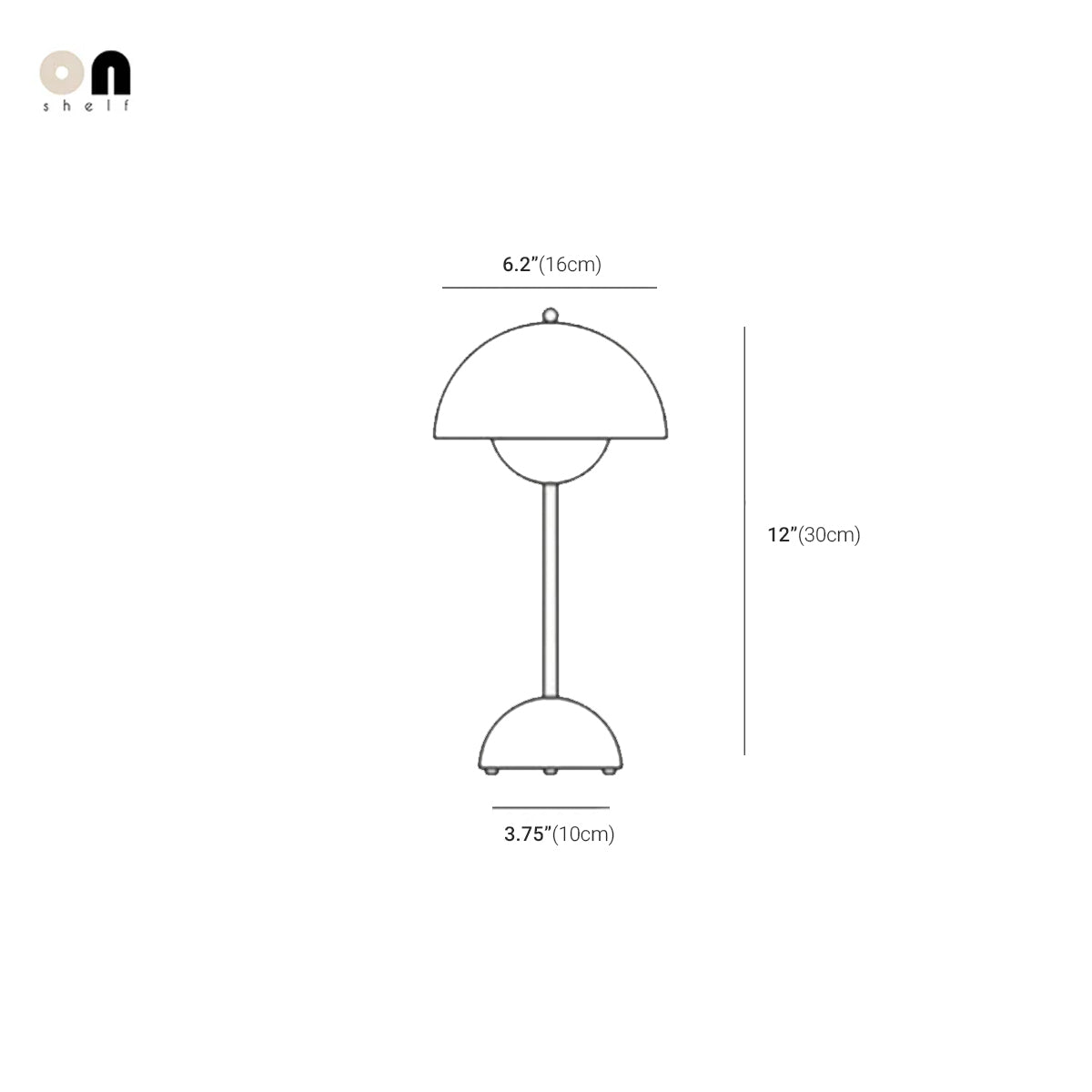Table Lamp Mushroom Dimmable Contemporary Mid-Century Retro Minimalist Bedroom Living Room Office Shelf Desk Home Decor Gift
