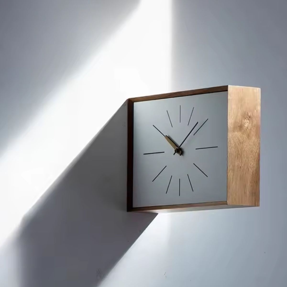 Wall Clock Table Clock Acacia Wood Japanese Vintage Wabi-Sabi Japandi Retro Living Room Bedroom Kitchen Office Home Decor Gift