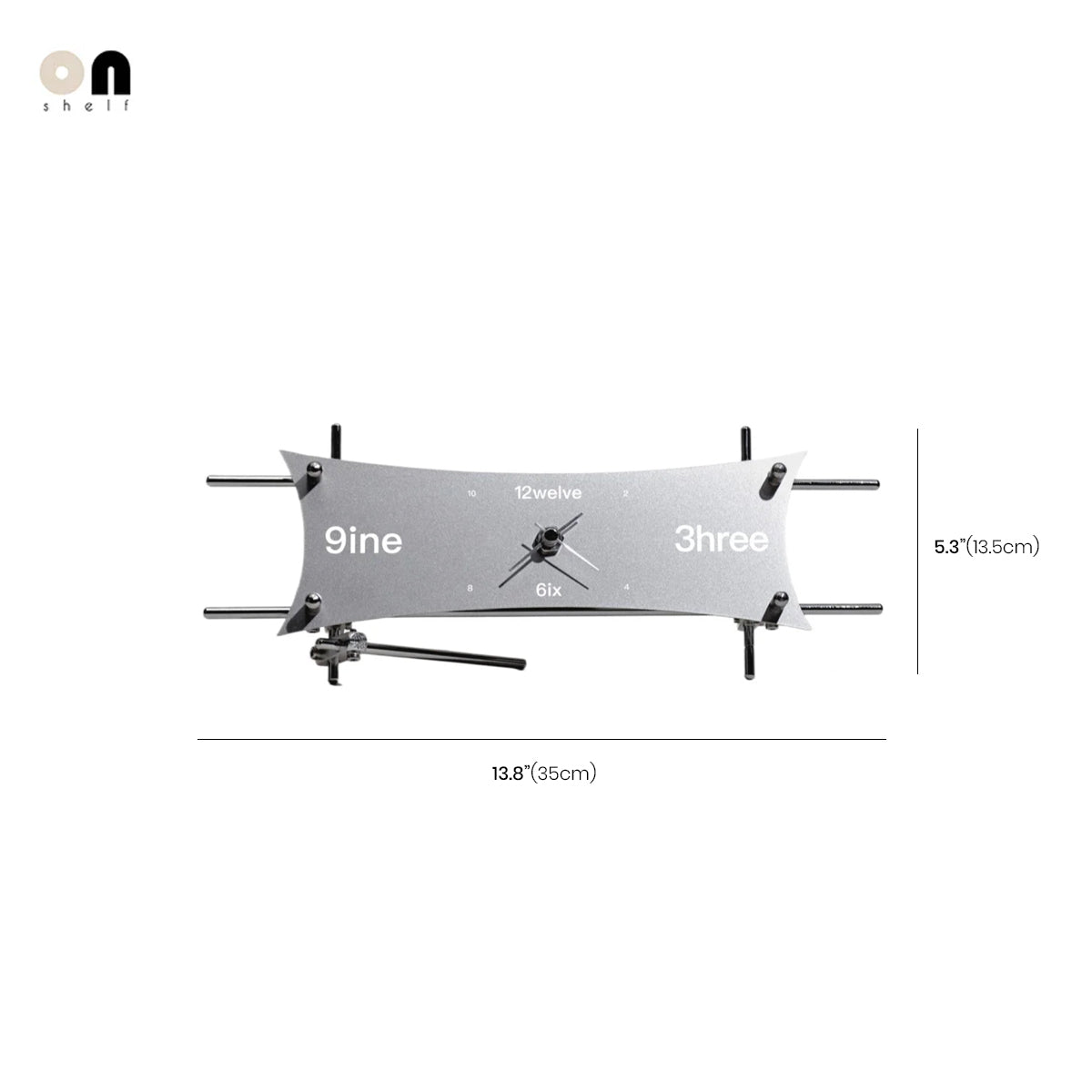 Wall Clock Desk Clock Optical Aluminum Axis Frame Industrial Contemporary Retro Office Living Room Bedroom Home Decor Gift