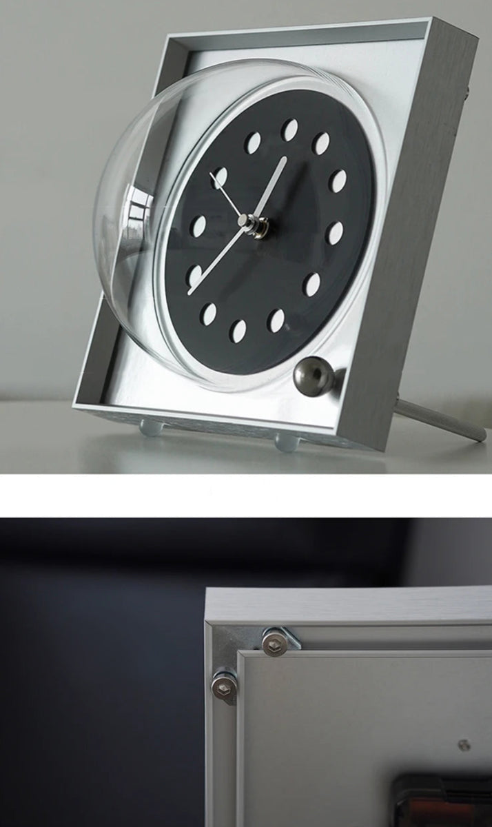 Wall Clock Desk Clock Square Bauhaus Industrial Mid-Century Nordic Retro Contemporary Living Room Office Bedroom Home Gift