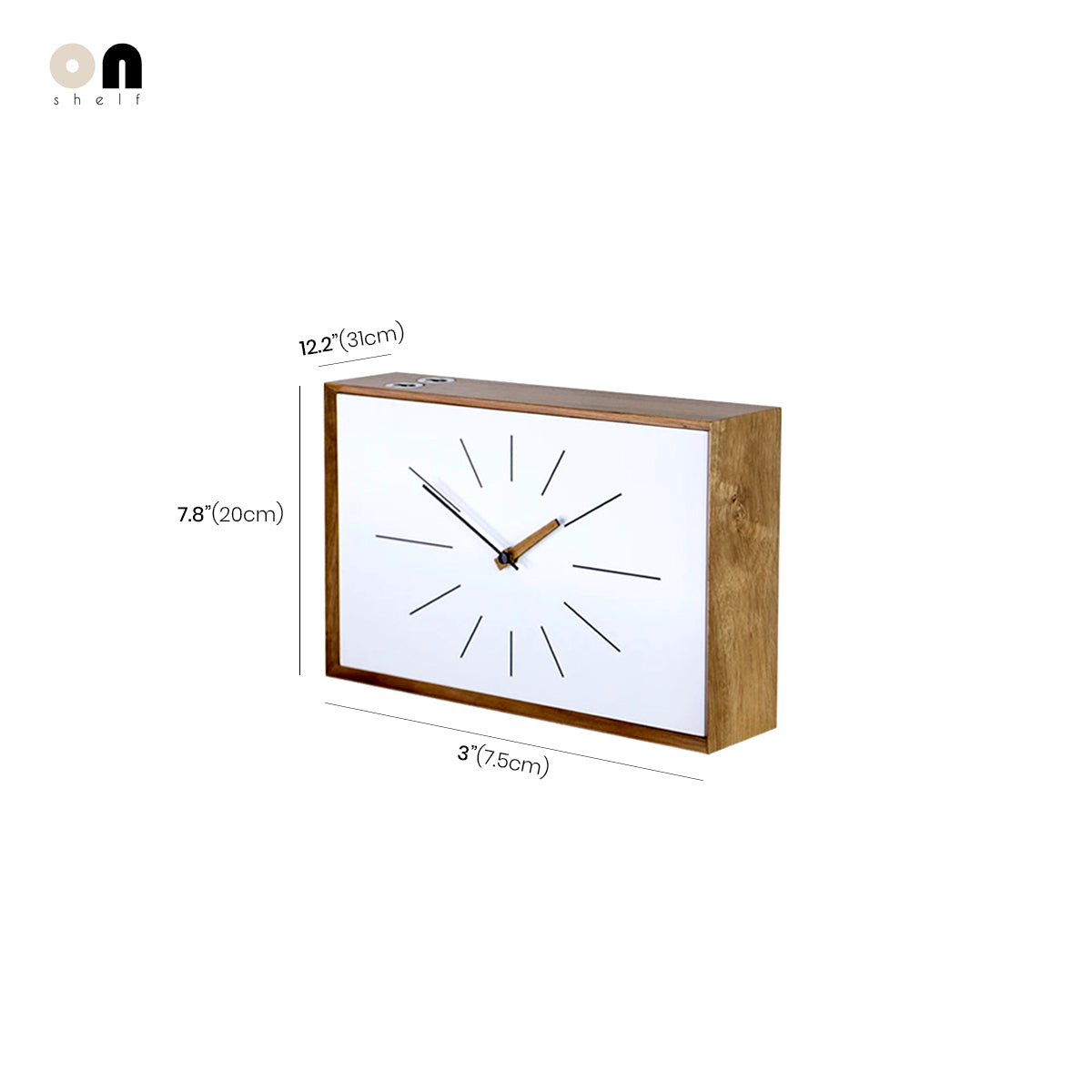 Wall Clock Table Clock Acacia Wood Japanese Vintage Wabi-Sabi Japandi Retro Living Room Bedroom Kitchen Office Home Decor Gift