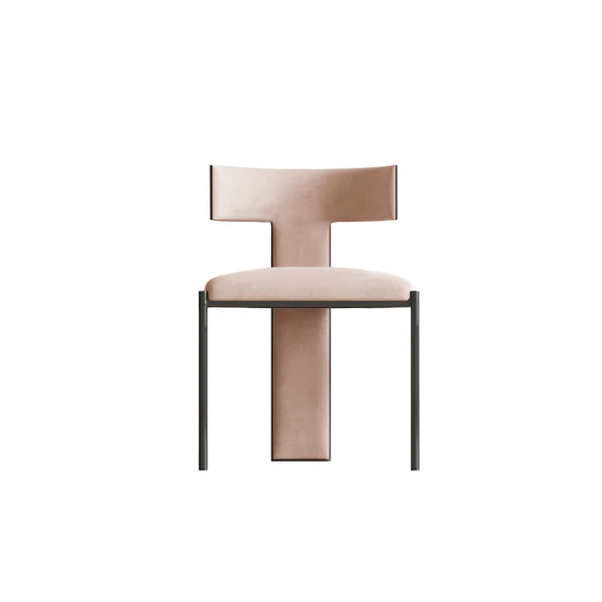 Dining Chair T-Back Aesthetic Velvet Faux Leather Contemporary Furniture Kitchen Living Room Office Home Housewarming Gift