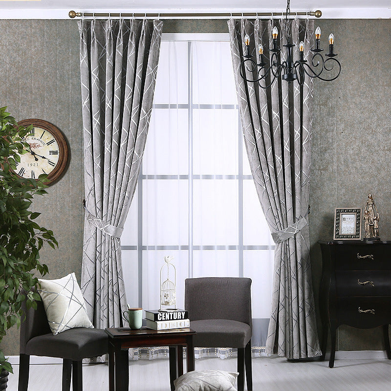 Jacquard Chenille Panel Curtains