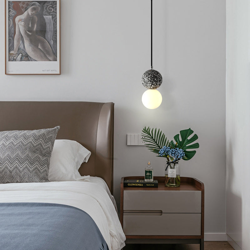 Terrazzo Stone-Finish Pendant Light