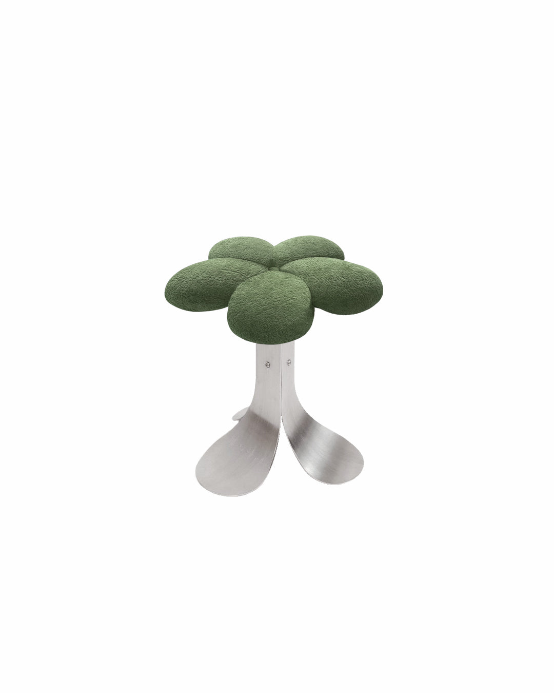 Accent Stool Chair Bouclé Flower Nordic Contemporary Furniture Bedroom Living Room Vanity Office Home Decor Housewarming Gift