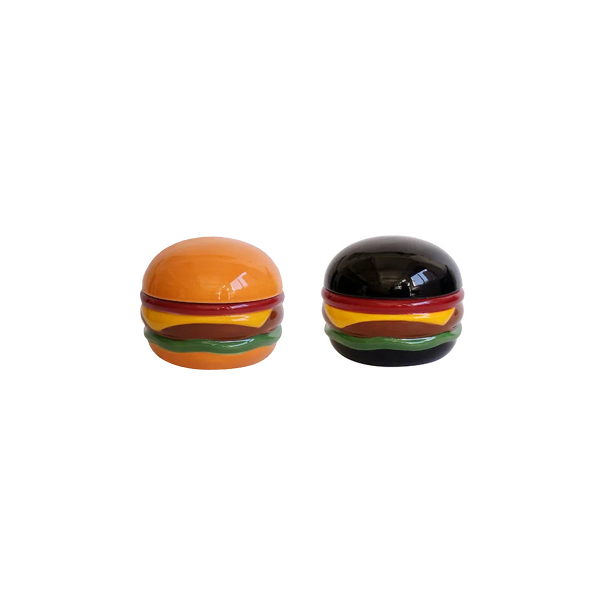Ashtray Ceramic Burger Humor Interactive Novelty Funny Vintage Desk Shelf Office Home Contemporary Unique Gift for Smokers